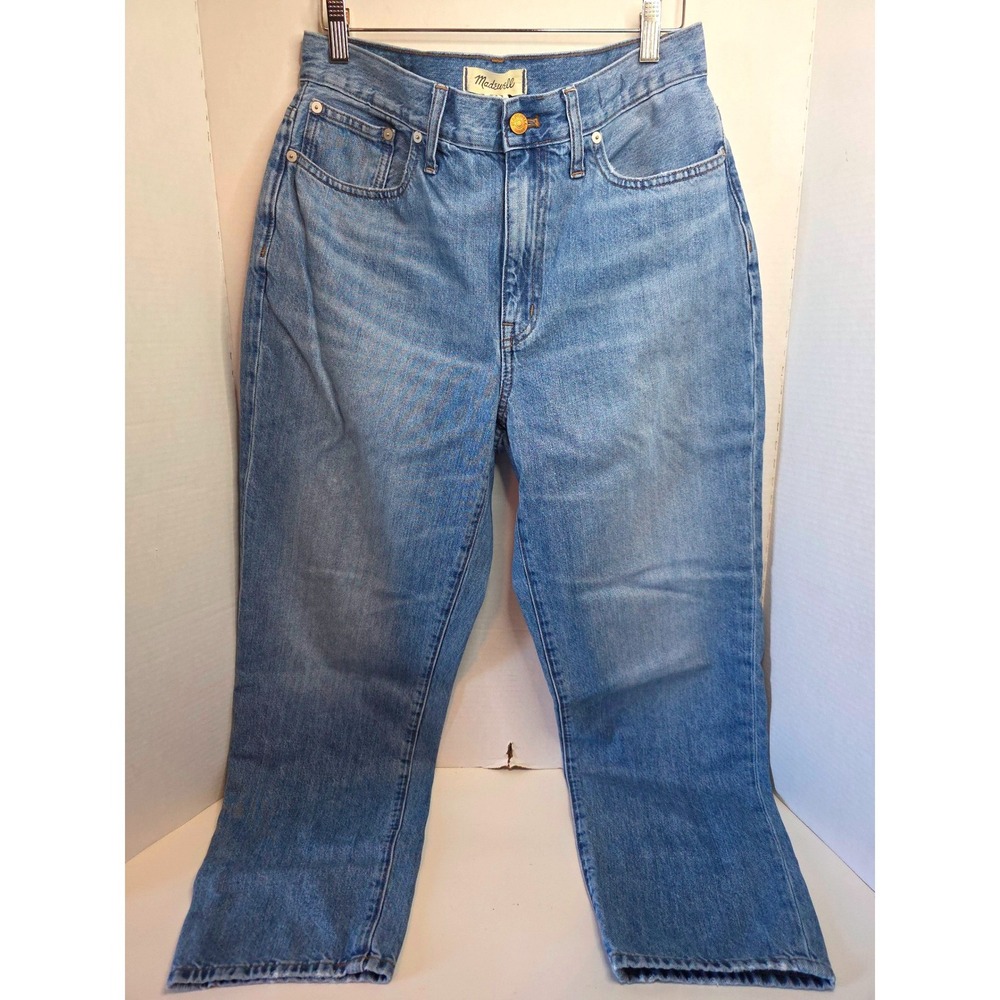 Madewell Slouchy Boyfriend High Rise Straight‎ Leg Jeans Light Wash 29x28